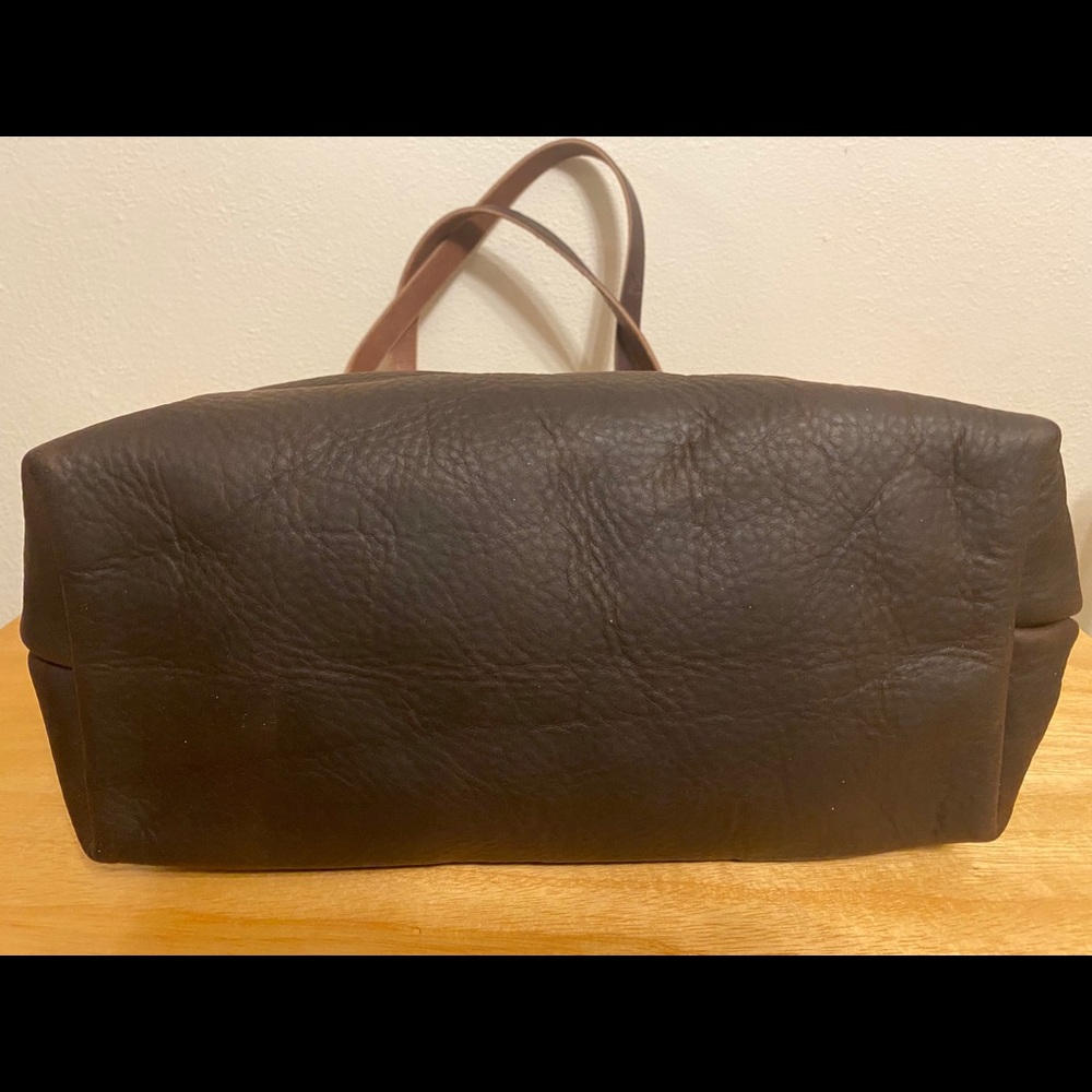 NWT Go Forth Goods Mocha Small Avery Tote Bag - Picture 7 of 10